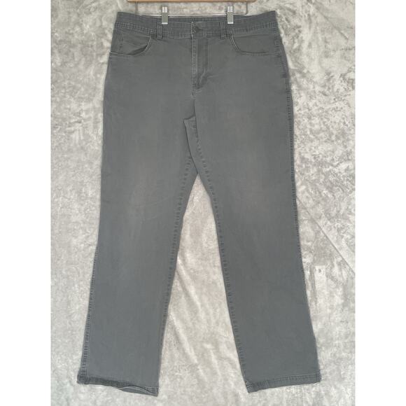 Columbia Regular Fit Mens Gray Pants 34x32 Casual Outdoors Cotton Blend Stretch - Picture 1 of 13